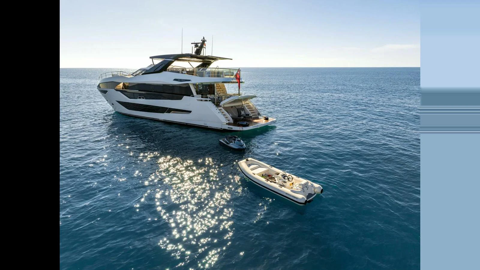 a boat on the water aboard 100 YACHT Yacht for Sale