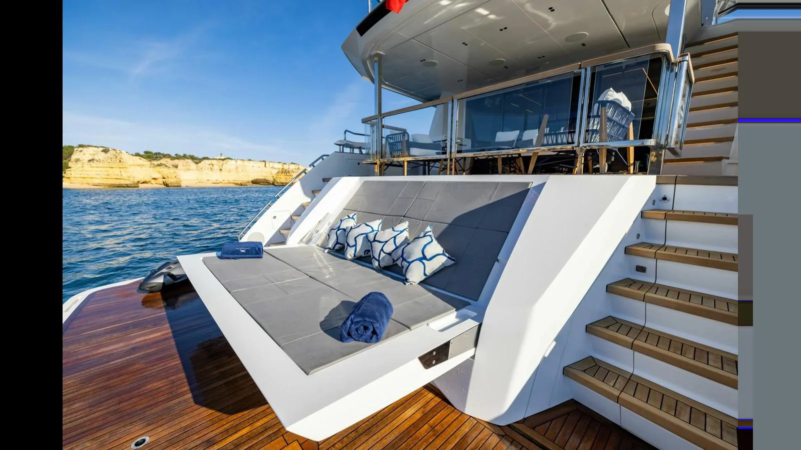 a boat on the water aboard 100 YACHT Yacht for Sale