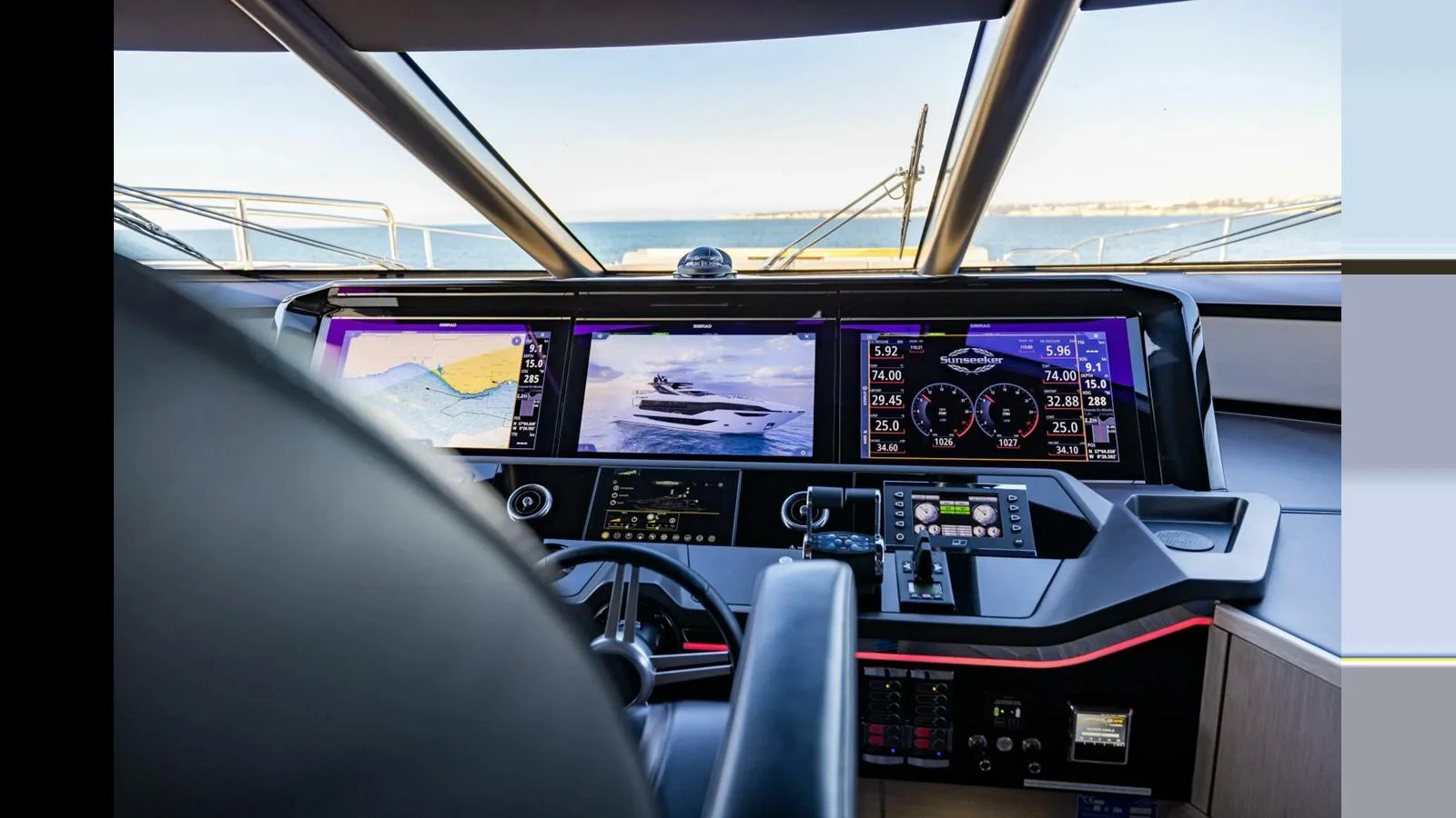 inside of a car aboard 100 YACHT Yacht for Sale