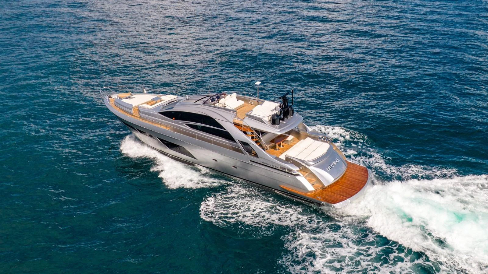 a boat on the water aboard ALEXANDRA Yacht for Sale
