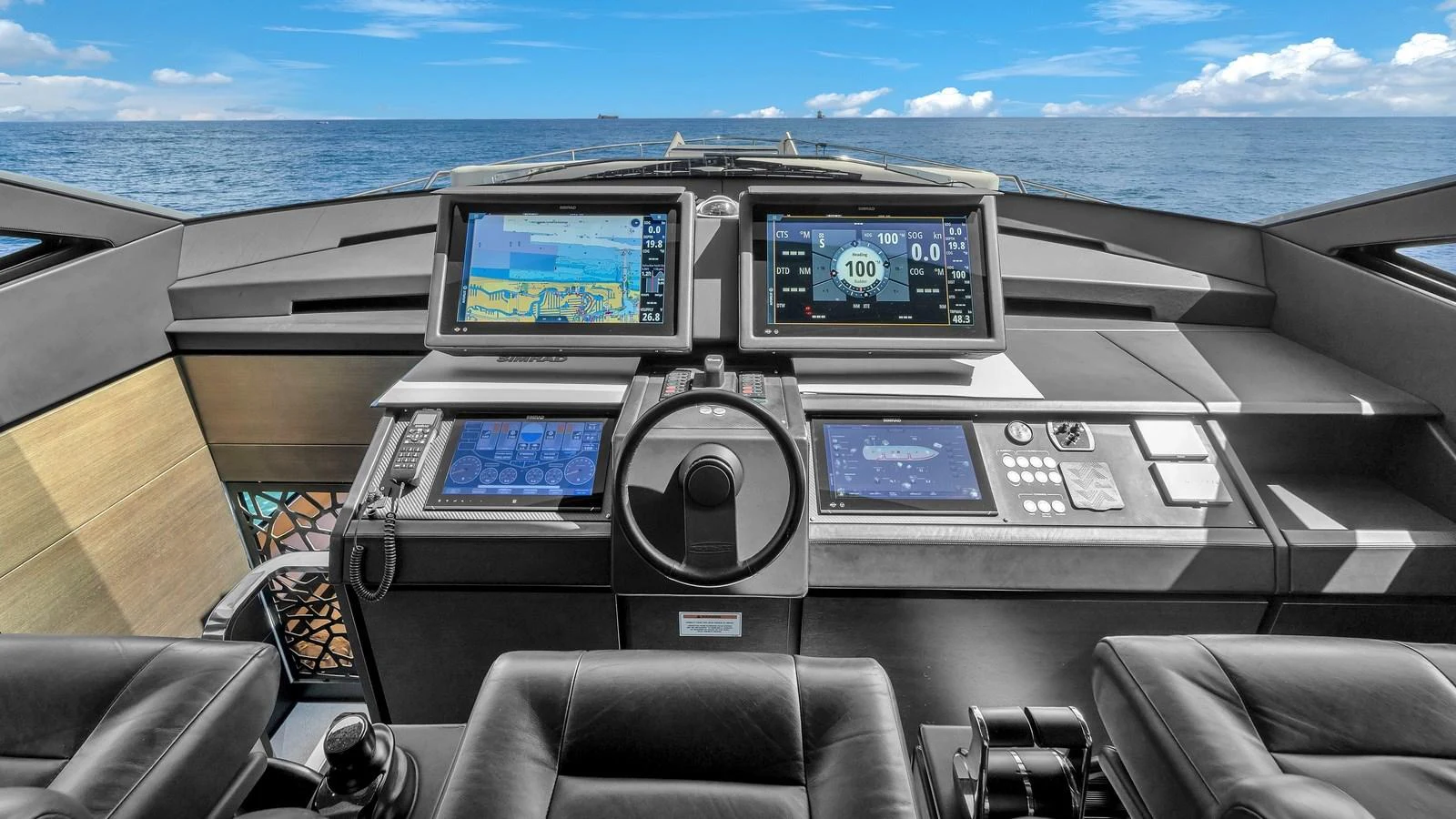 inside of a cockpit of a plane aboard ALEXANDRA Yacht for Sale
