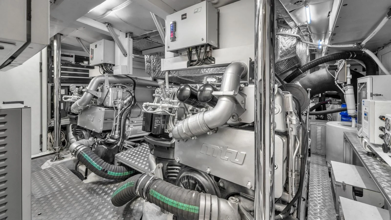 a machine in a factory aboard ALEXANDRA Yacht for Sale