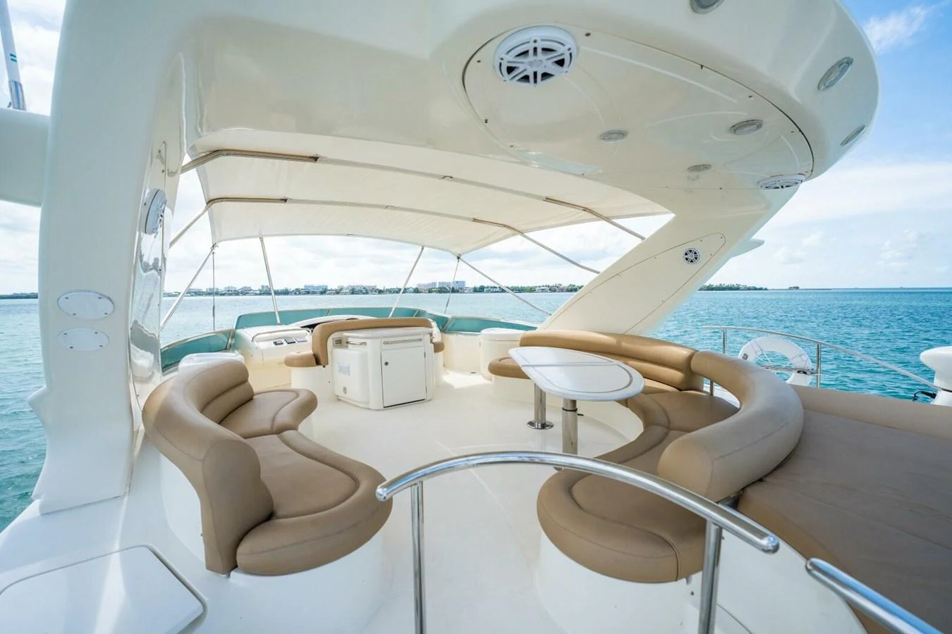 a boat on the water aboard AZURE Yacht for Sale