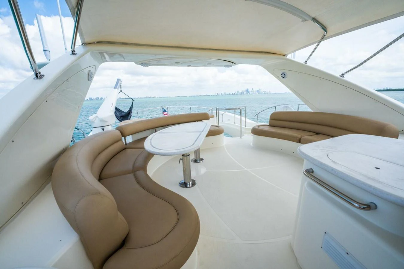 a boat with a sink and a bathtub aboard AZURE Yacht for Sale