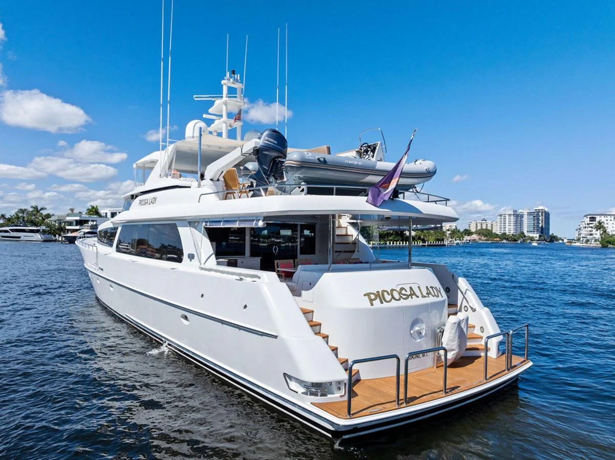 a boat on the water aboard PICOSA LADY Yacht for Sale