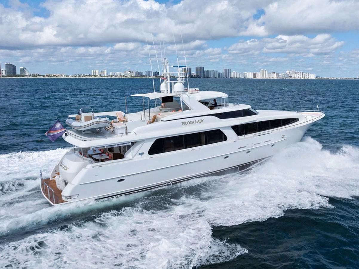 a boat on the water aboard PICOSA LADY Yacht for Sale
