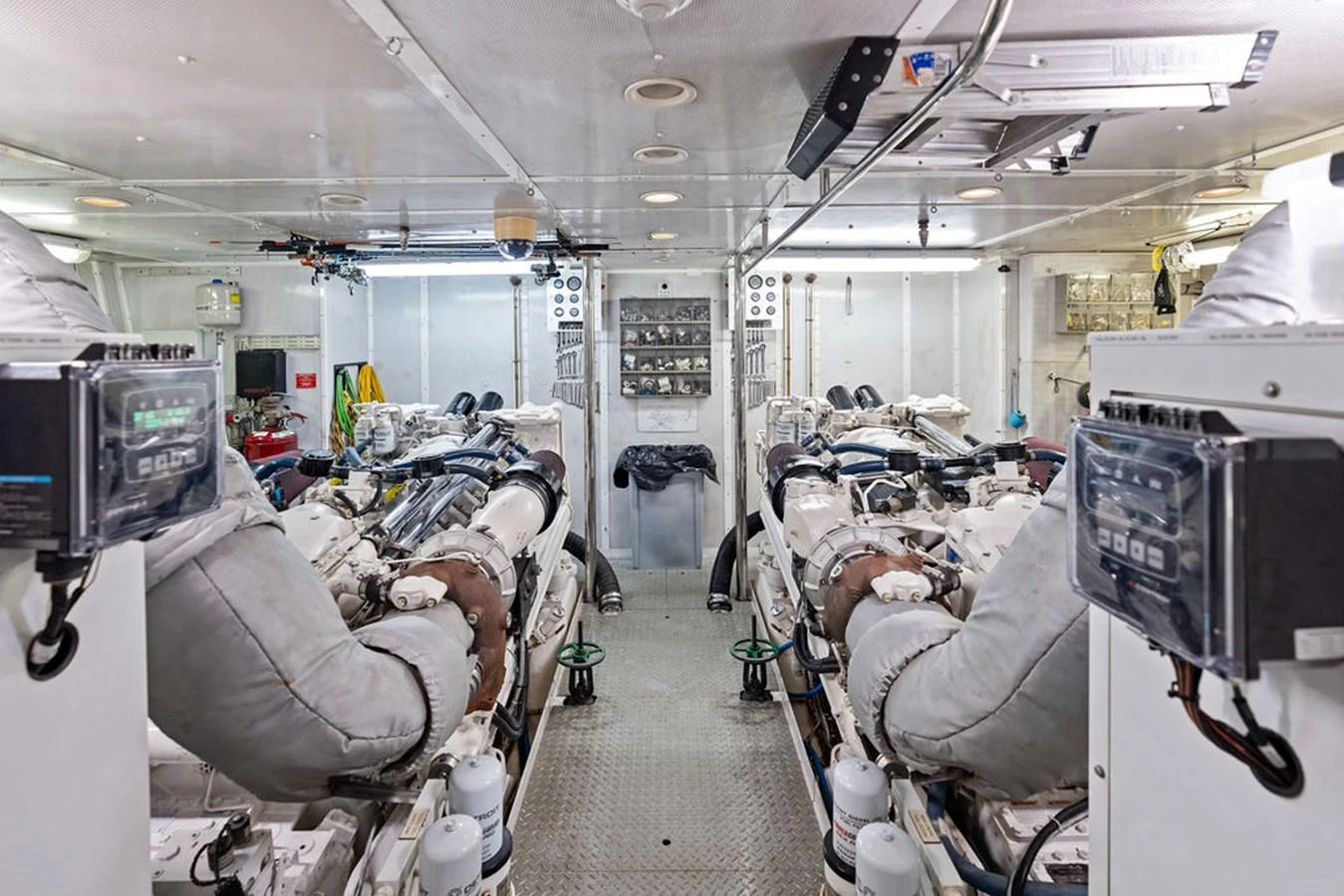 a room full of people in uniforms aboard PICOSA LADY Yacht for Sale