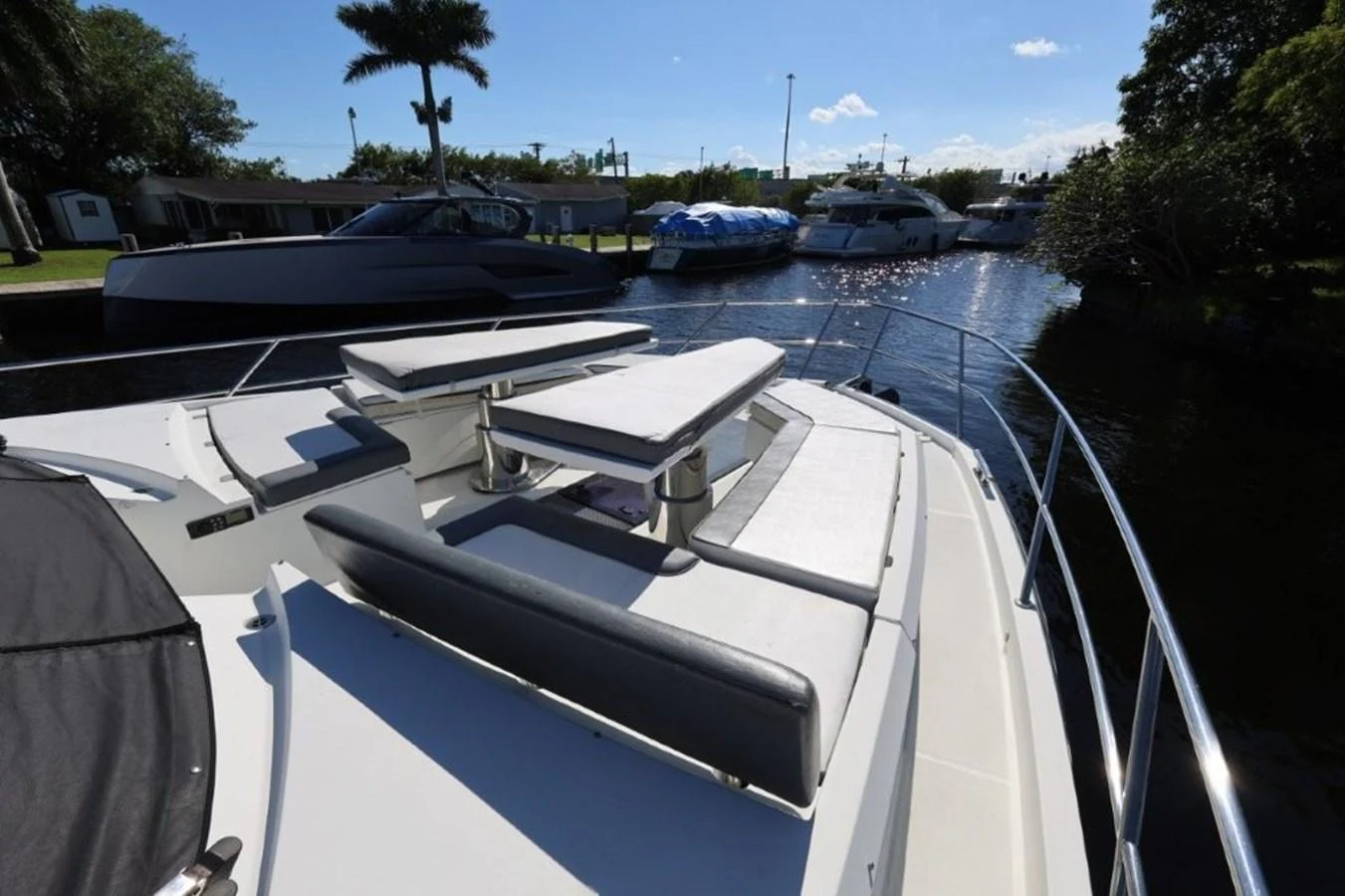 a boat on a river aboard GLN65001J819 Yacht for Sale