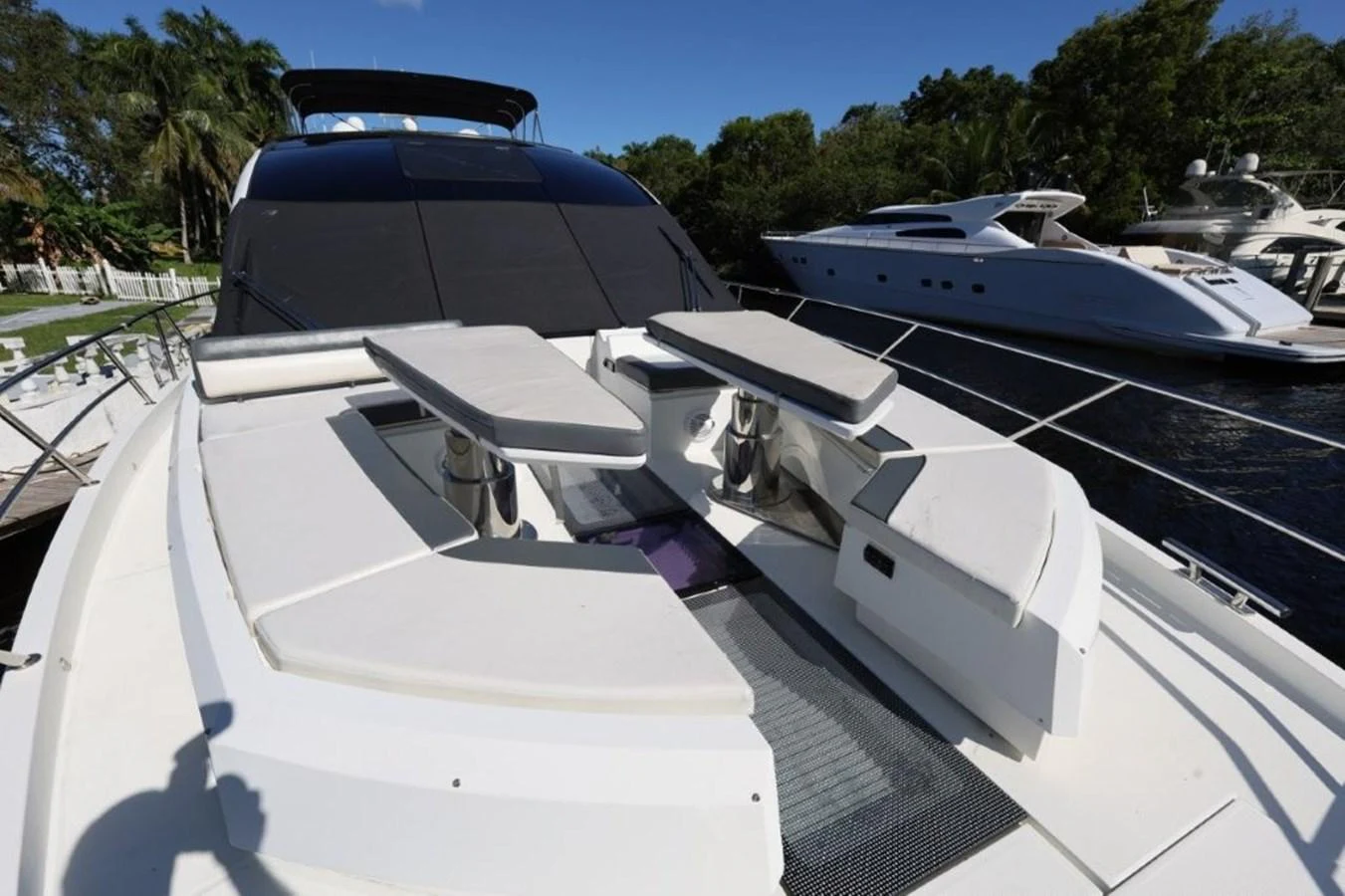 a row of white yachts aboard GLN65001J819 Yacht for Sale