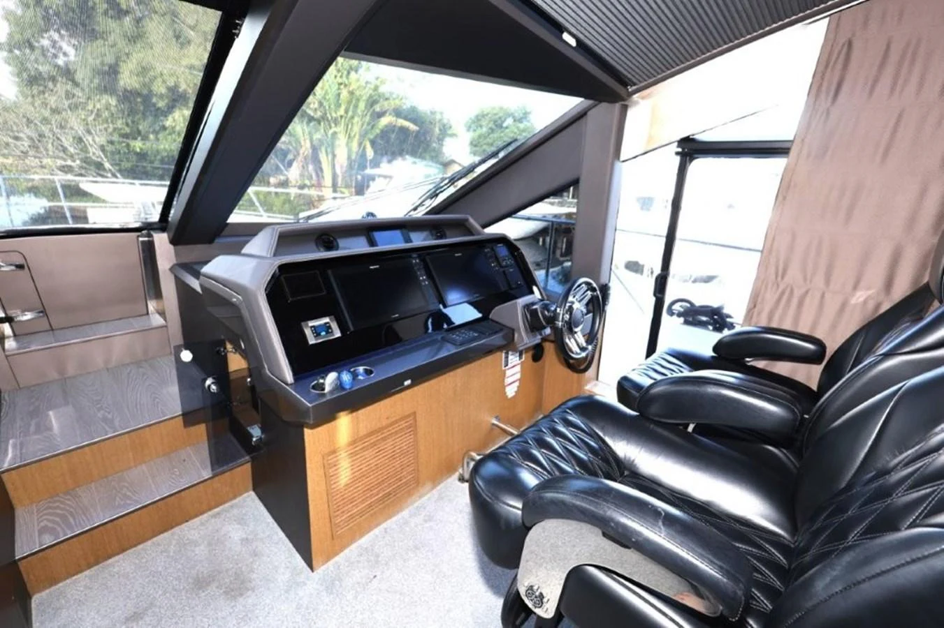 a car with a grill aboard GLN65001J819 Yacht for Sale