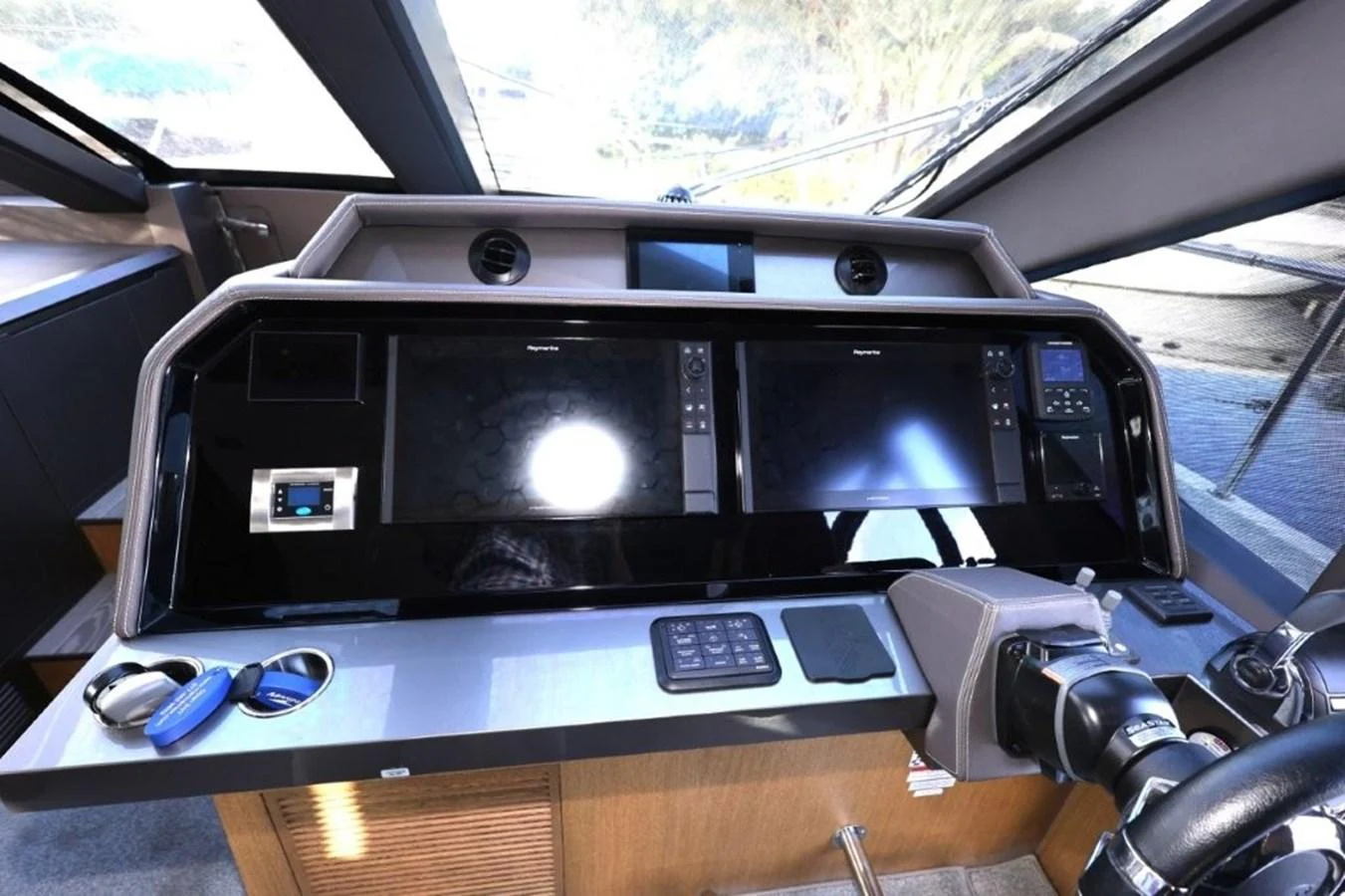 the inside of a car aboard GLN65001J819 Yacht for Sale