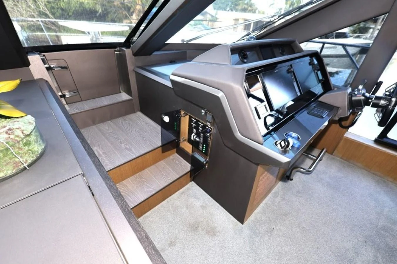a car with a door open aboard GLN65001J819 Yacht for Sale