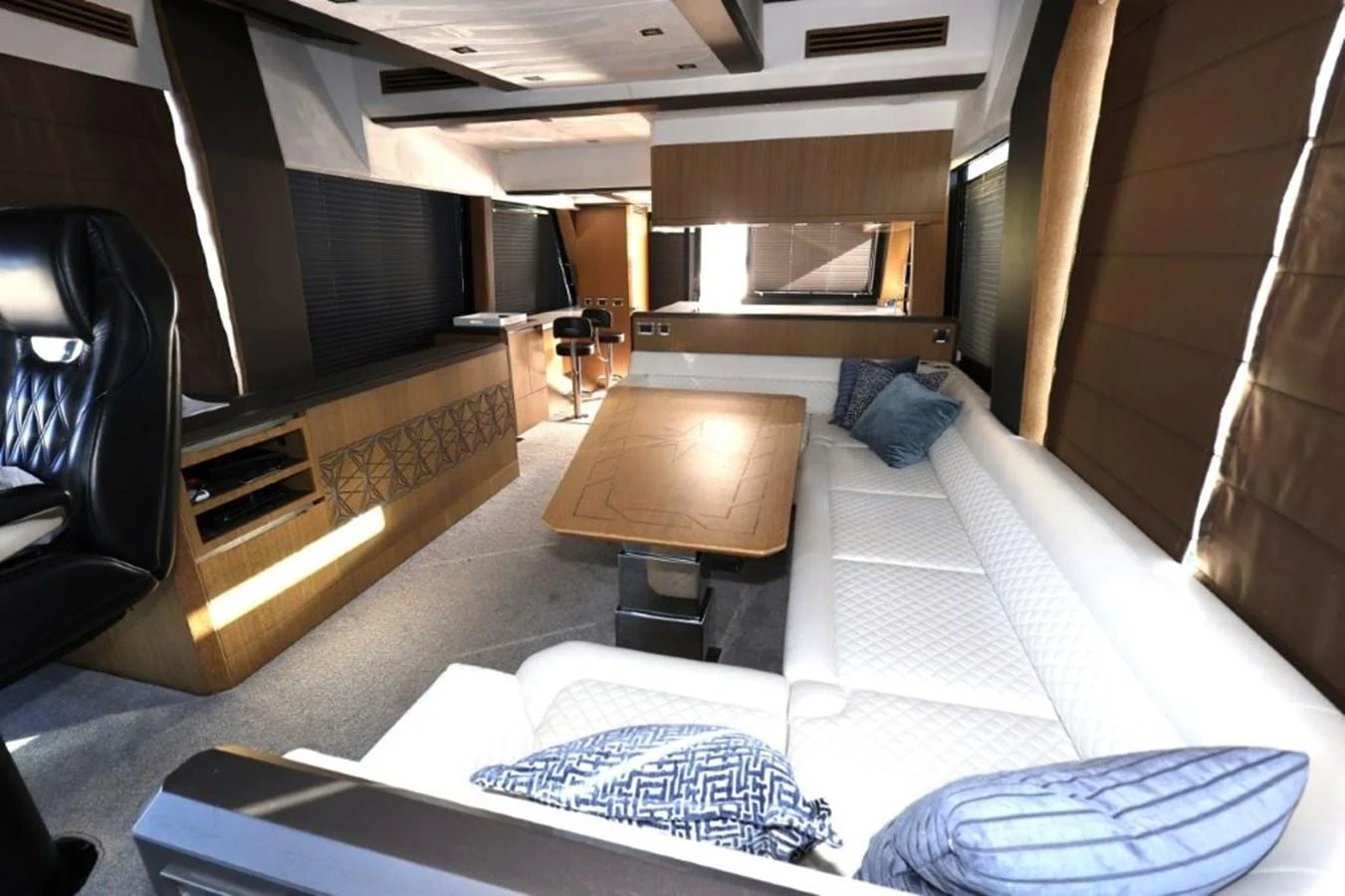 a room with a bed and a chair aboard GLN65001J819 Yacht for Sale
