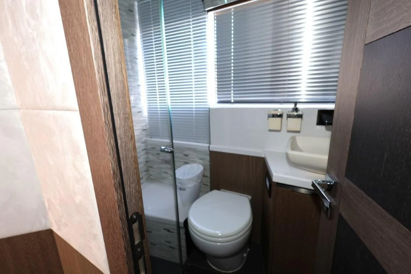 a bathroom with a toilet and a sink aboard GLN65001J819 Yacht for Sale