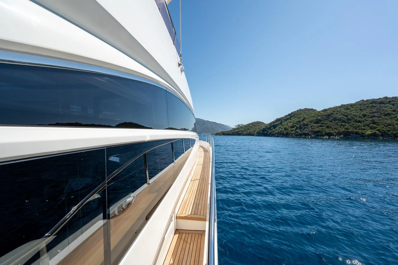 a boat on the water aboard MY LADY Yacht for Sale