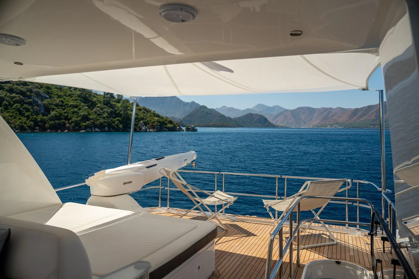 a boat on the water aboard MY LADY Yacht for Sale