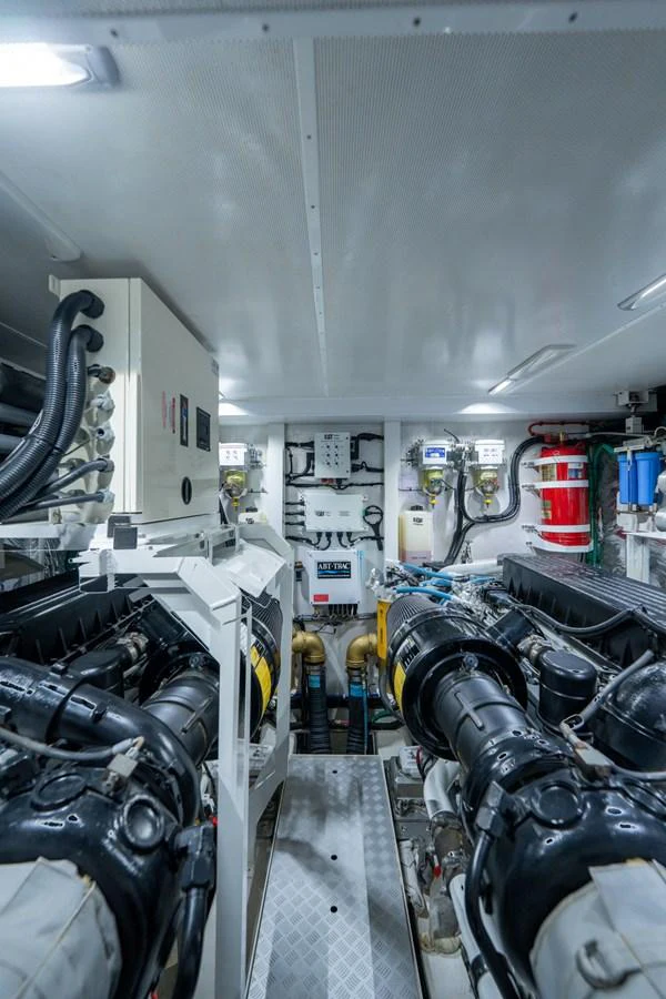a vehicle with a large amount of equipment in it aboard MY LADY Yacht for Sale