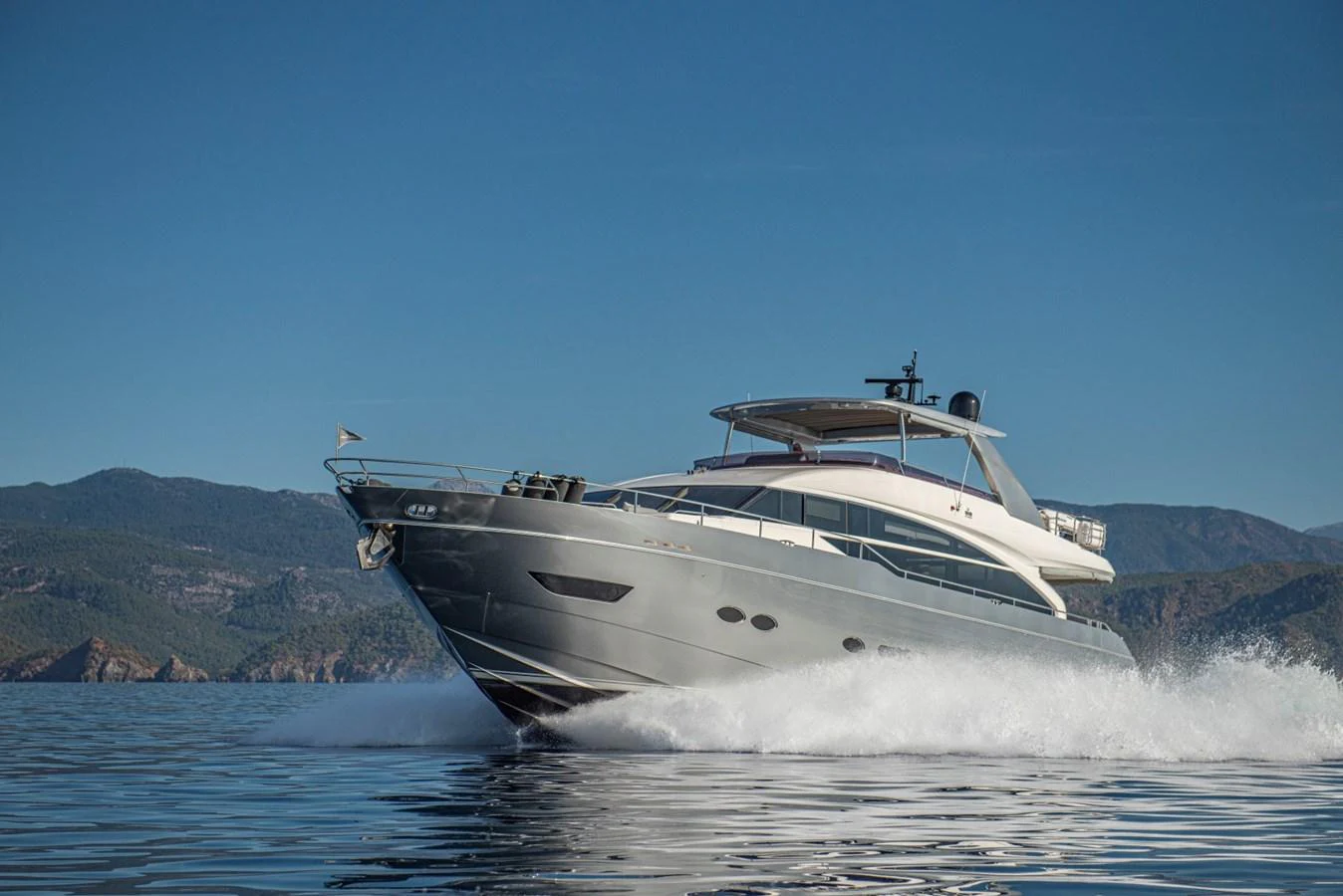 a boat on the water aboard LADY PARISA Yacht for Sale