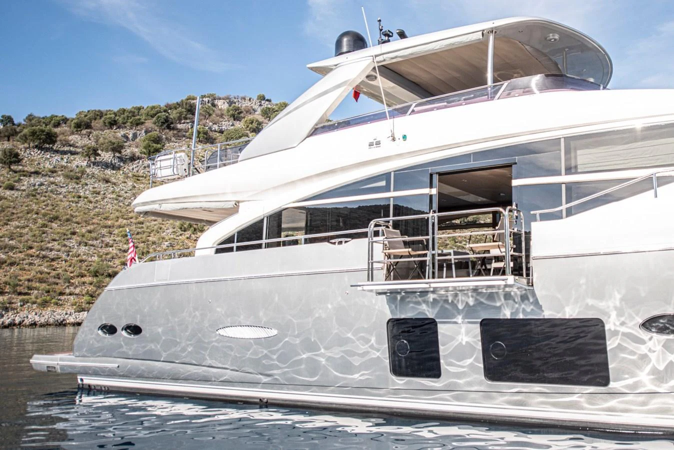a boat on the water aboard LADY PARISA Yacht for Sale