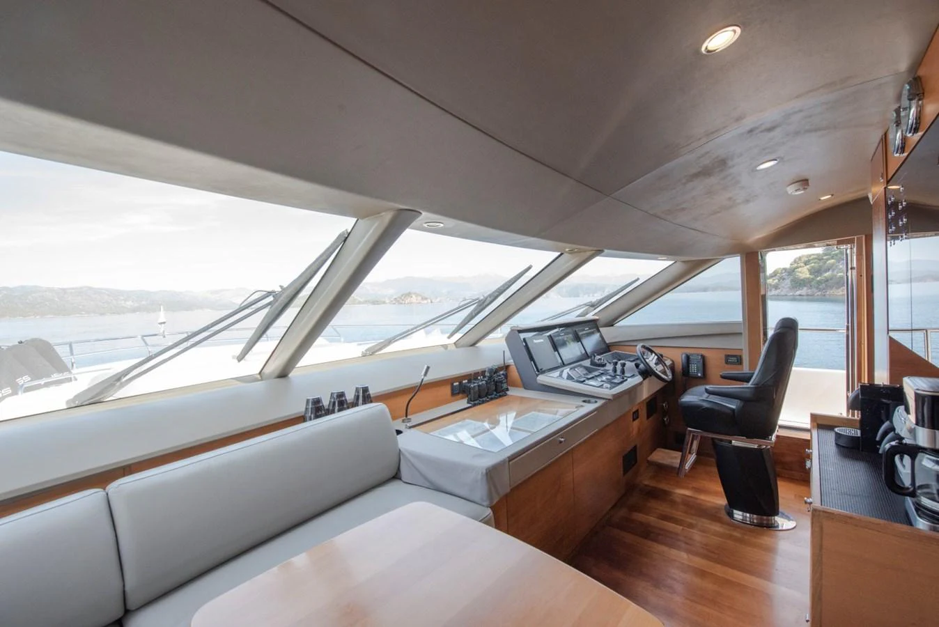 inside of a vehicle aboard LADY PARISA Yacht for Sale