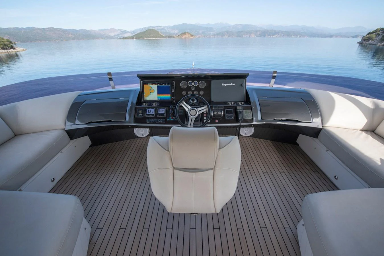the inside of a car aboard LADY PARISA Yacht for Sale