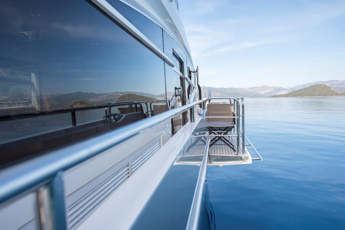 a boat on the water aboard LADY PARISA Yacht for Sale
