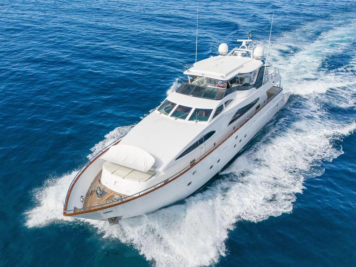 a ship on the water aboard CALAIS Yacht for Sale