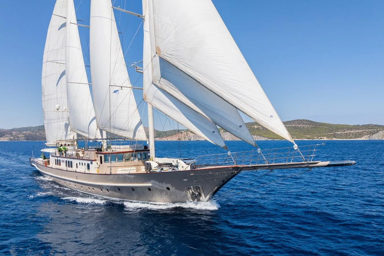a sailboat on the water aboard THE LANGLEY Yacht for Sale