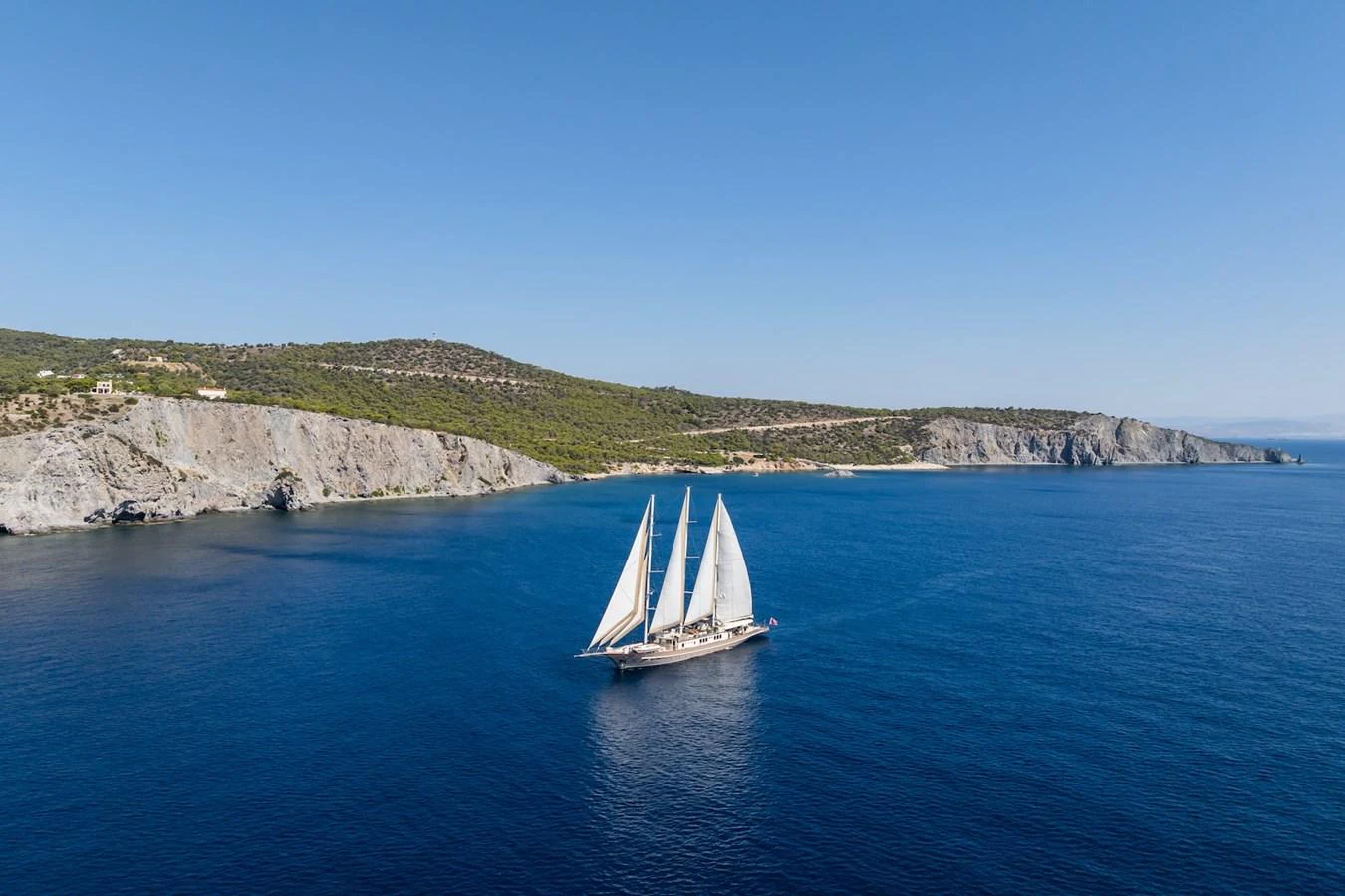 a sailboat on the water aboard THE LANGLEY Yacht for Sale