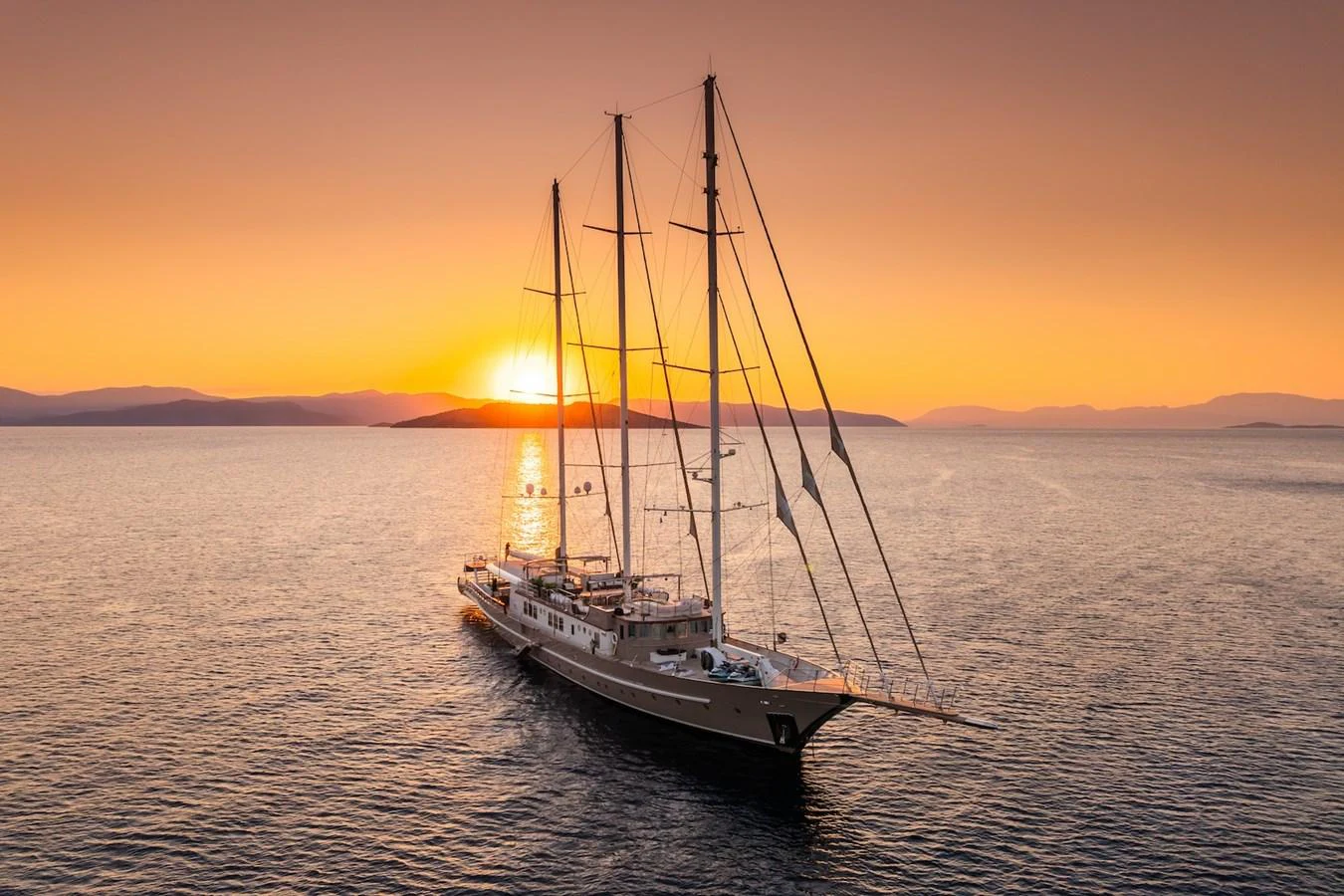 a sailboat in the water aboard THE LANGLEY Yacht for Sale