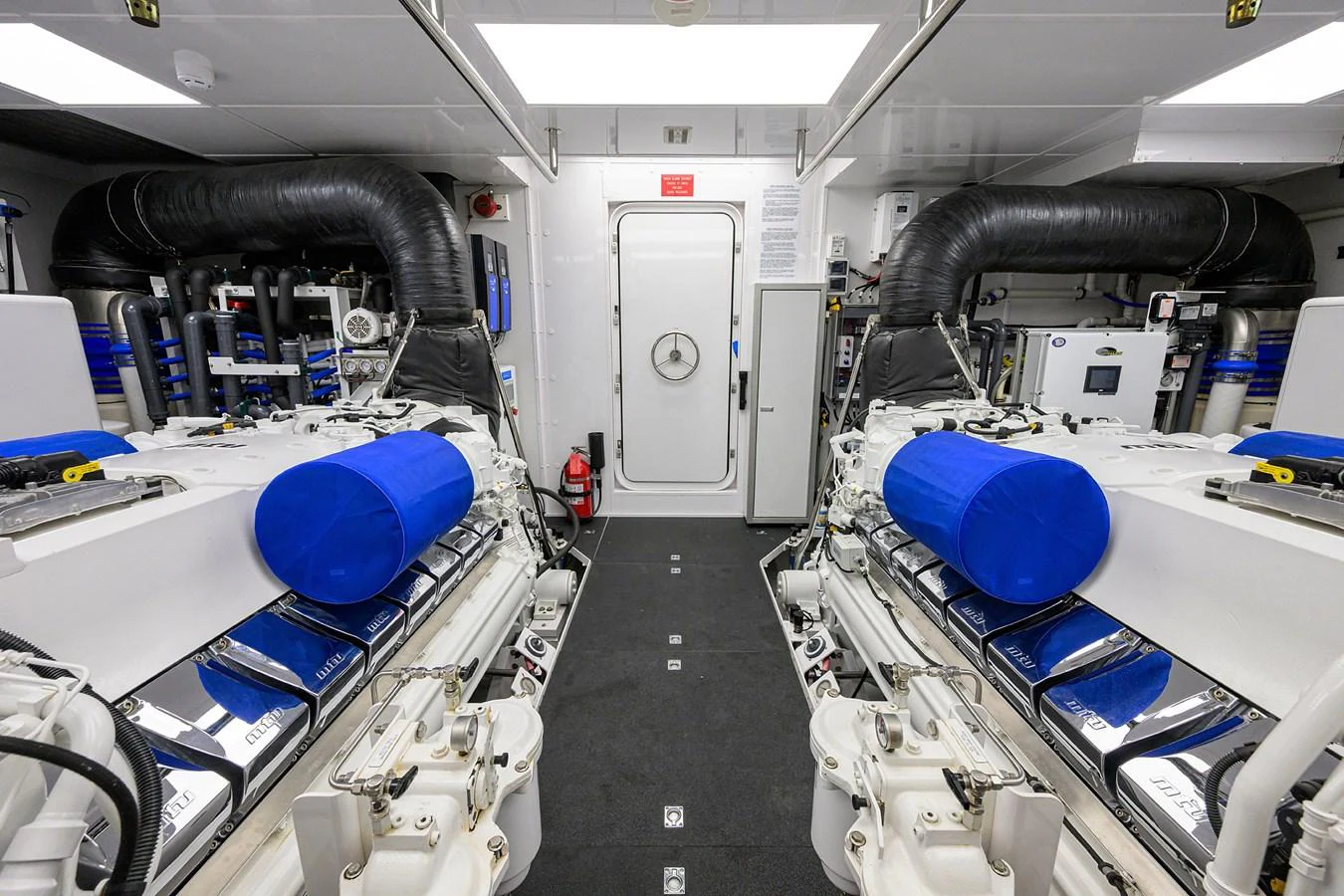a room with machinery and equipment aboard RENNEGADE Yacht for Sale