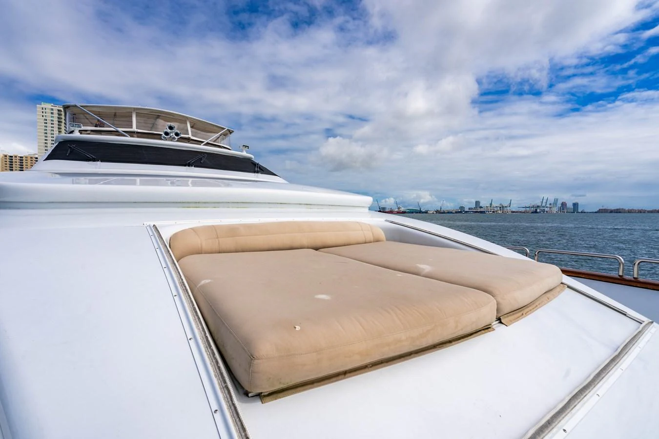 a boat on the water aboard AQUA Yacht for Sale