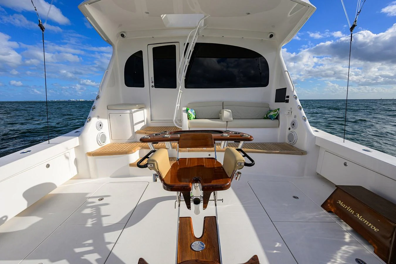 a boat on the water aboard MARLIN MONROE Yacht for Sale