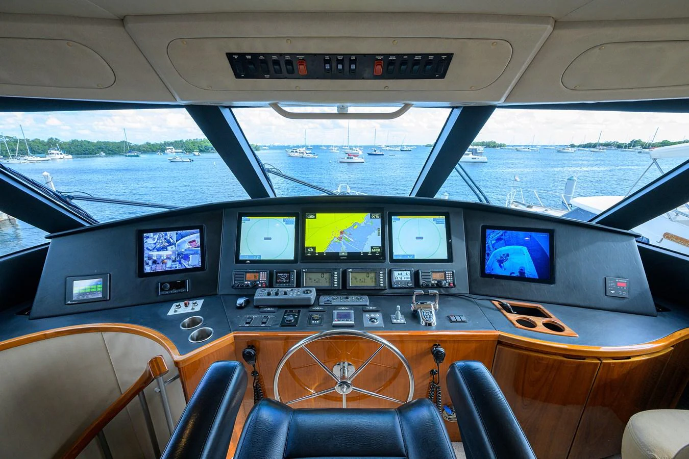 inside of a car aboard MARLIN MONROE Yacht for Sale