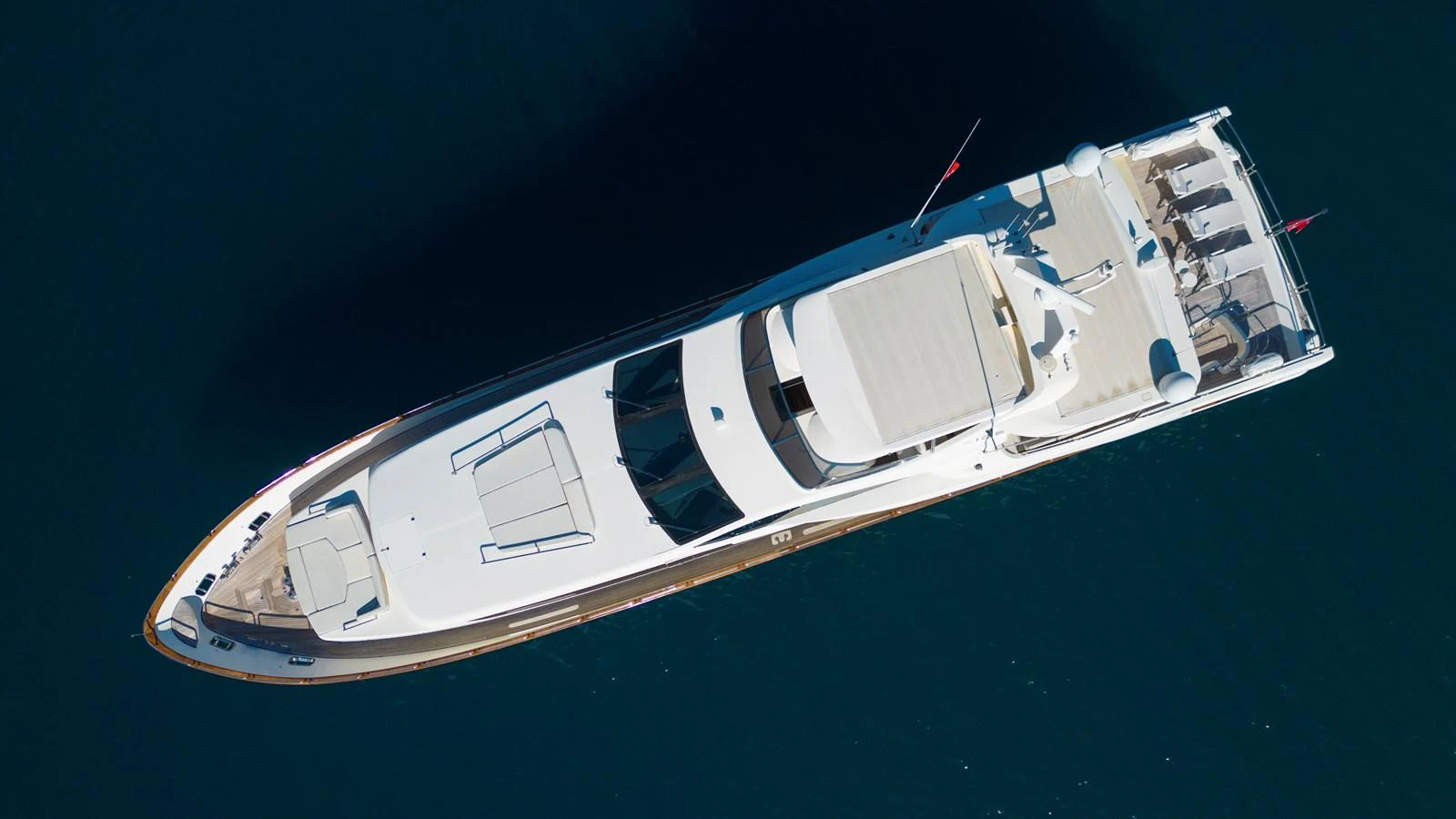 a satellite in the sky aboard LA RUBIA Yacht for Sale