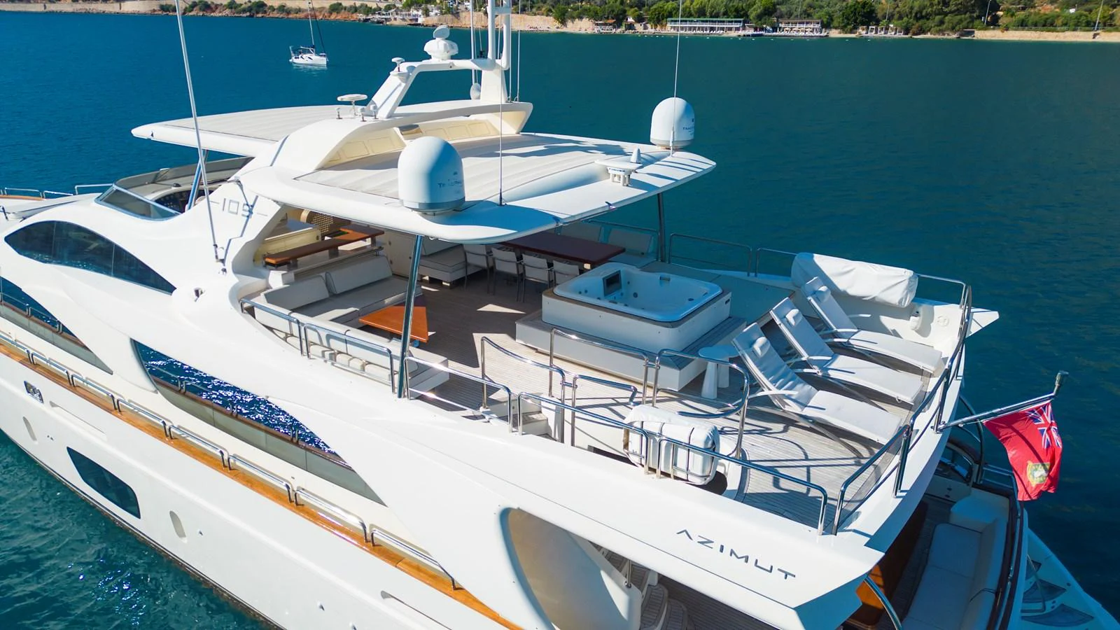 a boat on the water aboard LA RUBIA Yacht for Sale