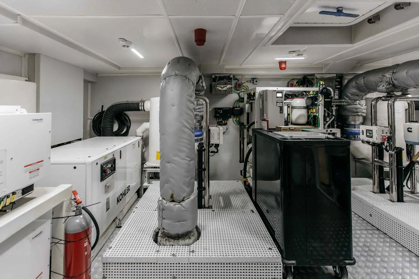 a factory with machinery aboard PAPILLON Yacht for Sale