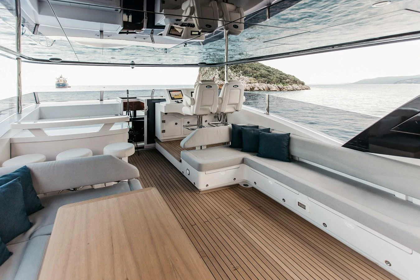 a boat on the water aboard PAPILLON Yacht for Sale