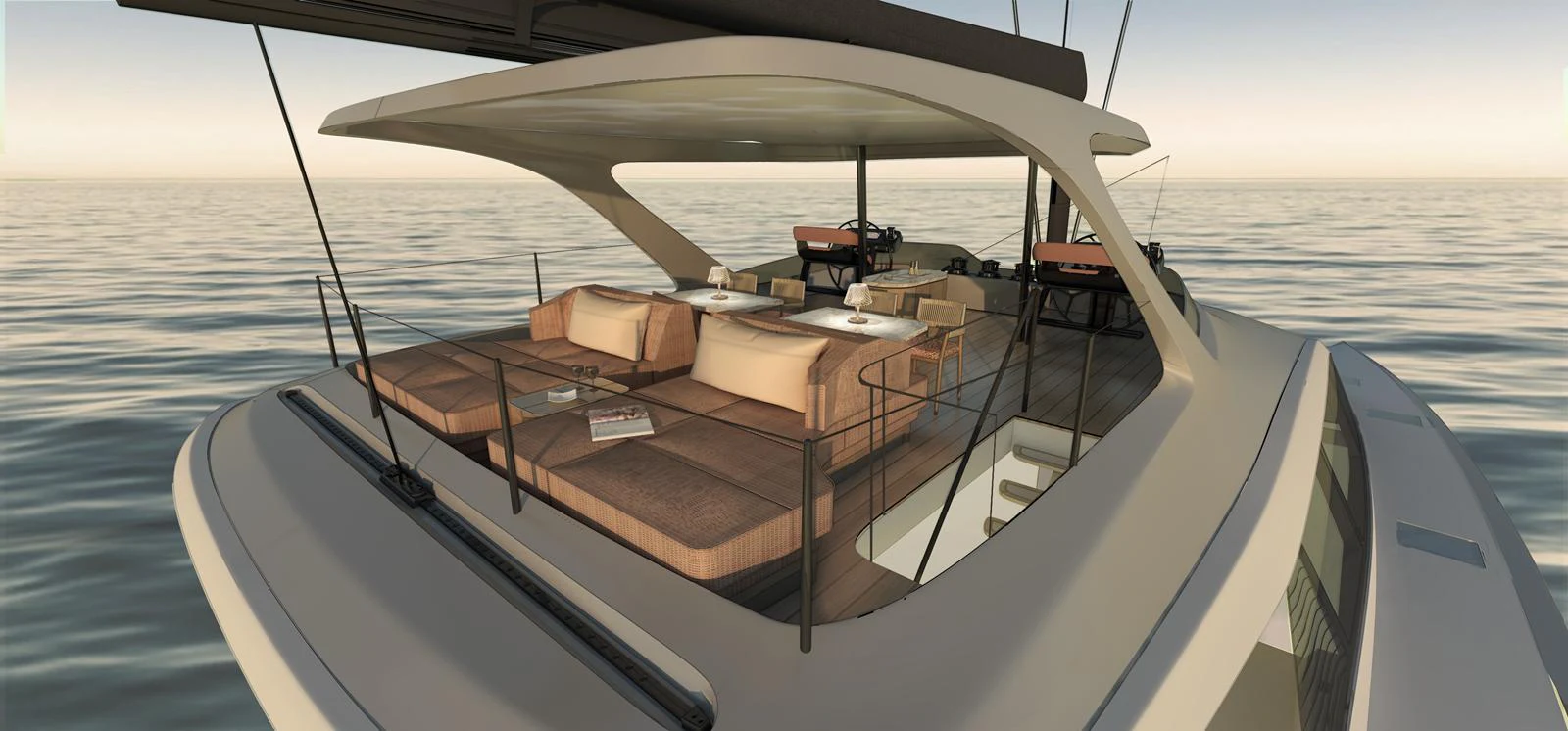 a boat on the water aboard FUSION 80 Yacht for Sale