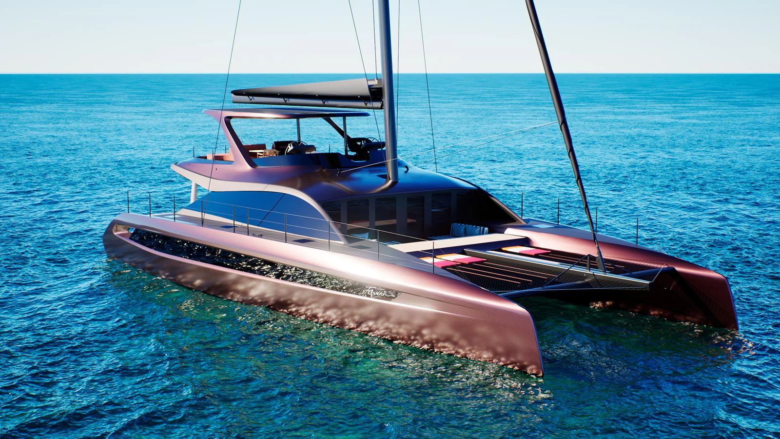 a boat on the water aboard FUSION 80 Yacht for Sale