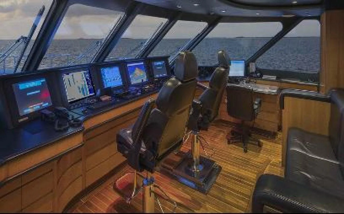 a room with many computers aboard UNFORGETTABLE Yacht for Sale