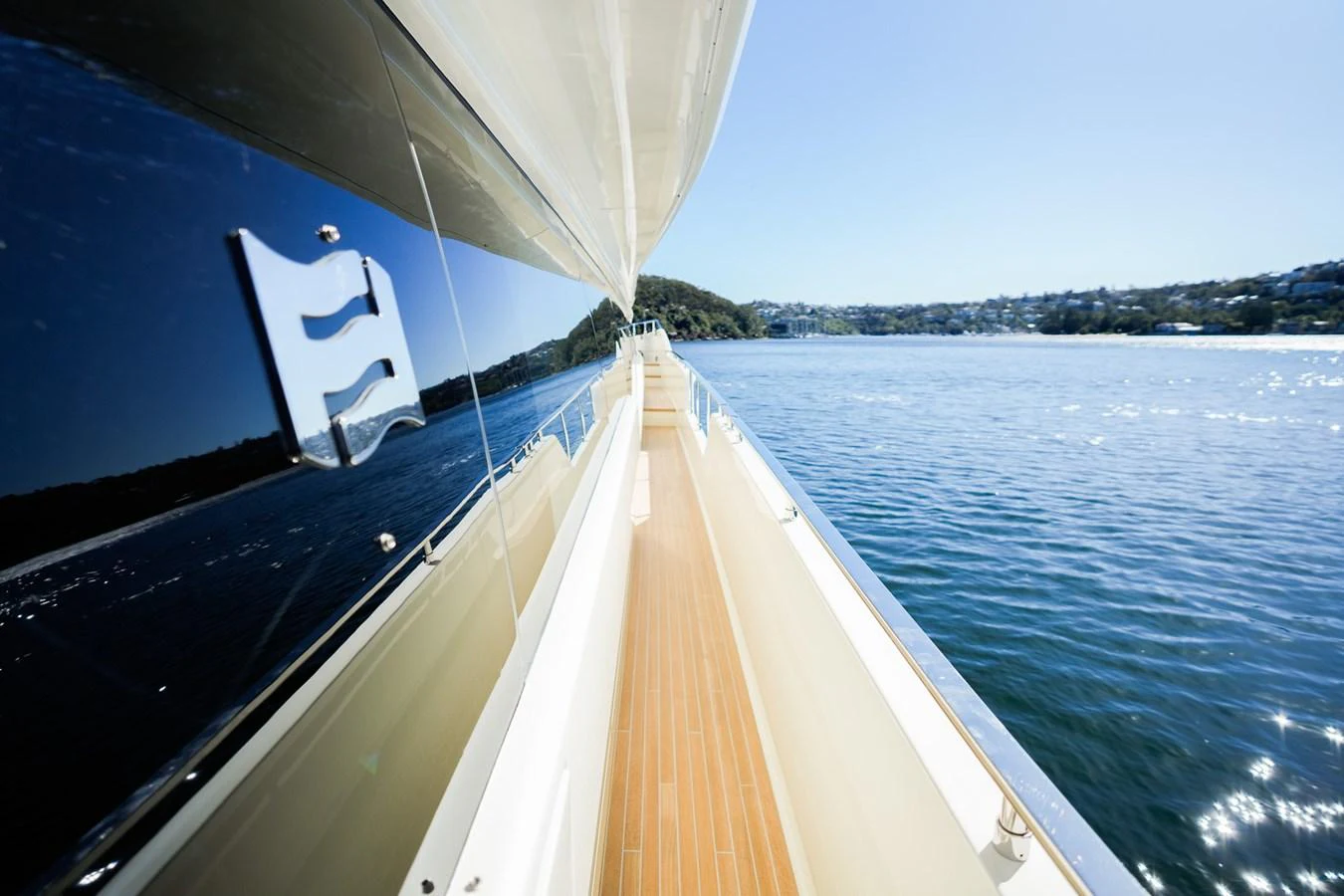 a boat with a person on the front aboard TORO Yacht for Sale