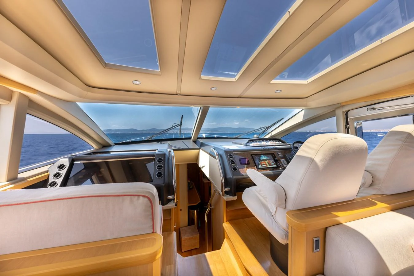 inside of a vehicle aboard P'TITE BOUILLE Yacht for Sale