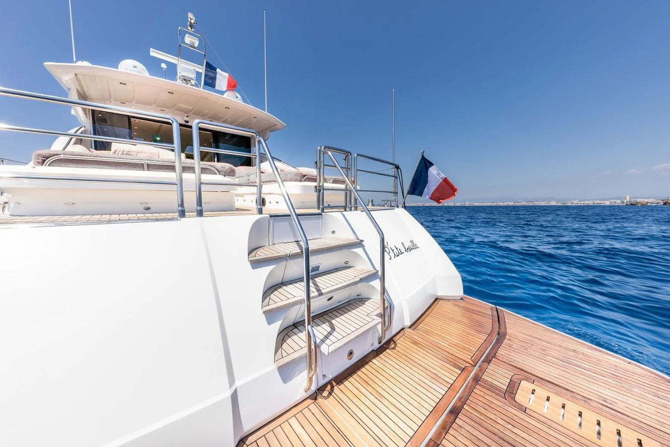 a boat on the water aboard P'TITE BOUILLE Yacht for Sale