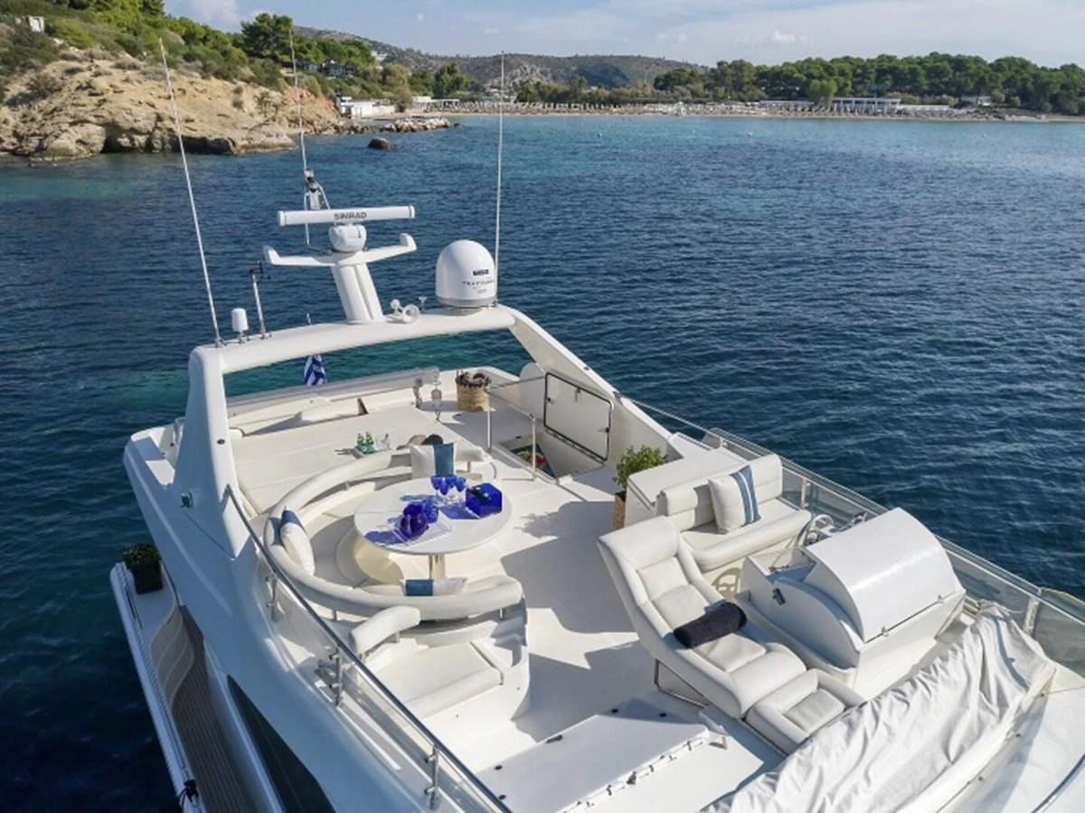 a boat on the water aboard MIREN Yacht for Sale