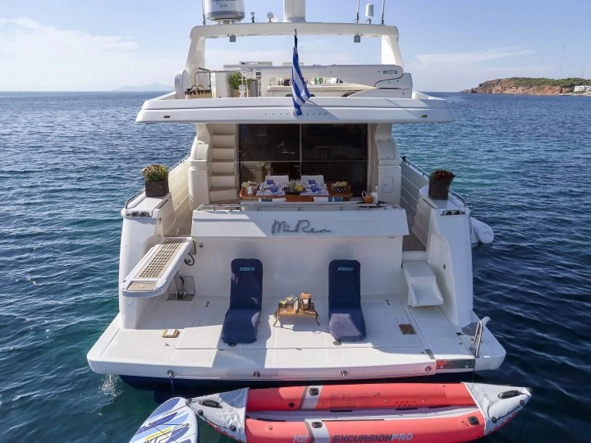 a boat on the water aboard MIREN Yacht for Sale