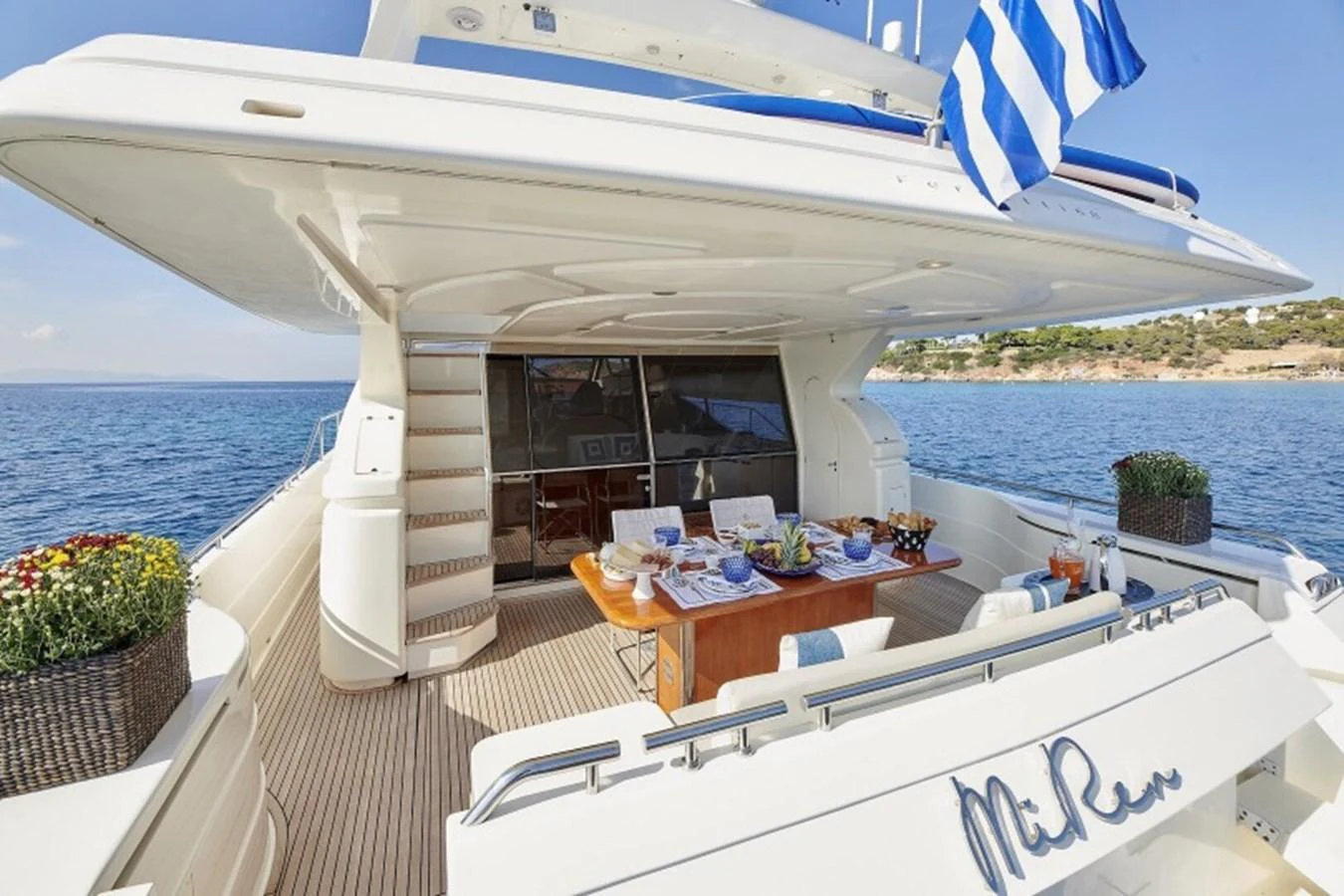 a boat on the water aboard MIREN Yacht for Sale