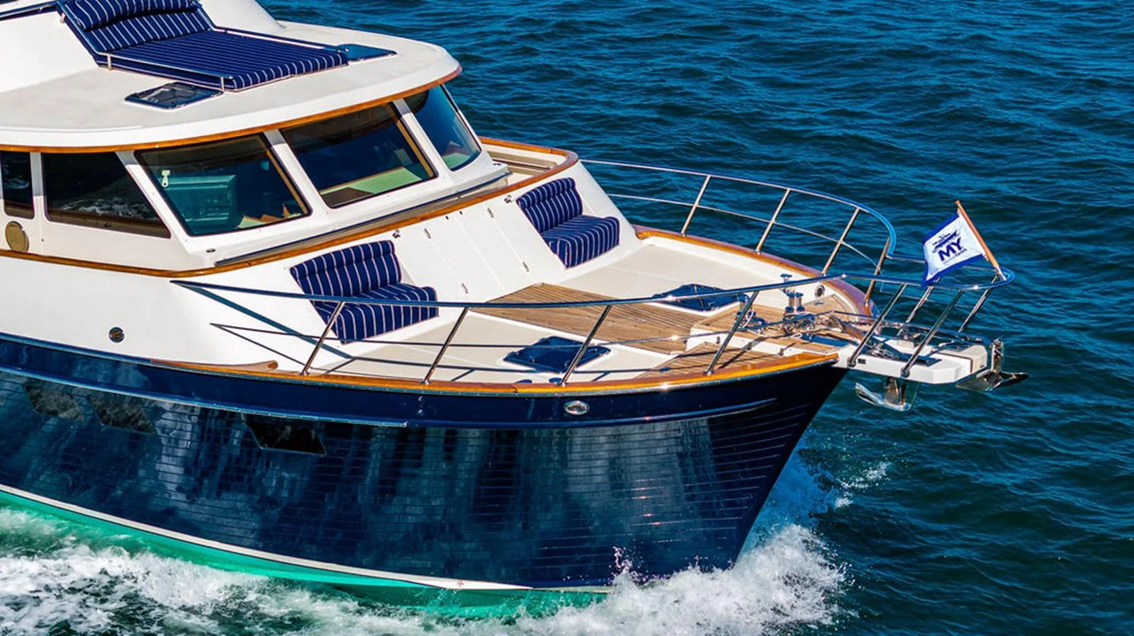 a boat on the water aboard NEVER BETTER Yacht for Sale