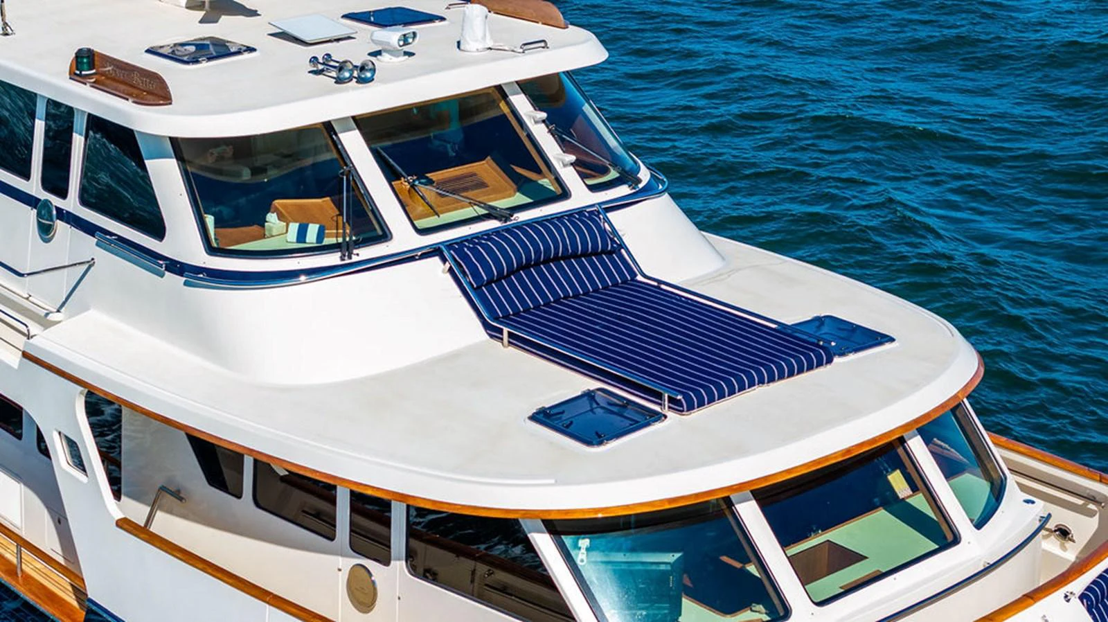 a boat on the water aboard NEVER BETTER Yacht for Sale