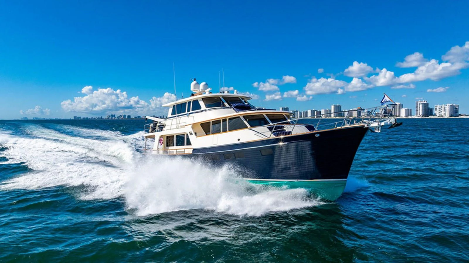 a boat on the water aboard NEVER BETTER Yacht for Sale
